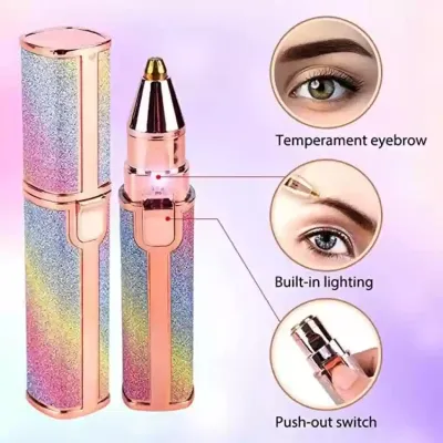 2 In 1 Rechargeable Electric Eyebrow & Hair Remover Trimmer